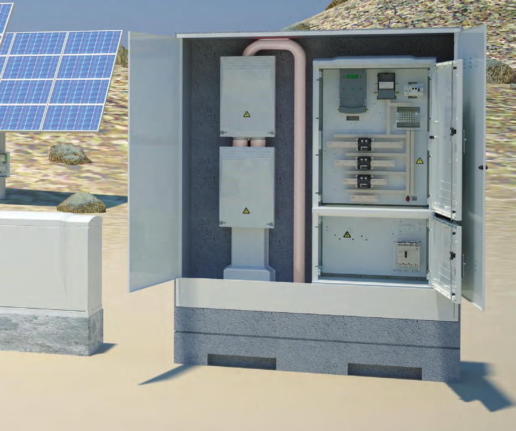 Equipos para instalaciones fotovoltaicas Conjuntos individuales para una instalación fotovoltaica de conexión a