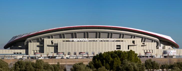 Wanda Metropolitano football Stadium of Club Atlético de Madrid Madrid, Spain Publication s title: Wanda Metropolitano football Stadium, Madrid Typology: Sport and Leisure, Mixed Uses Client: