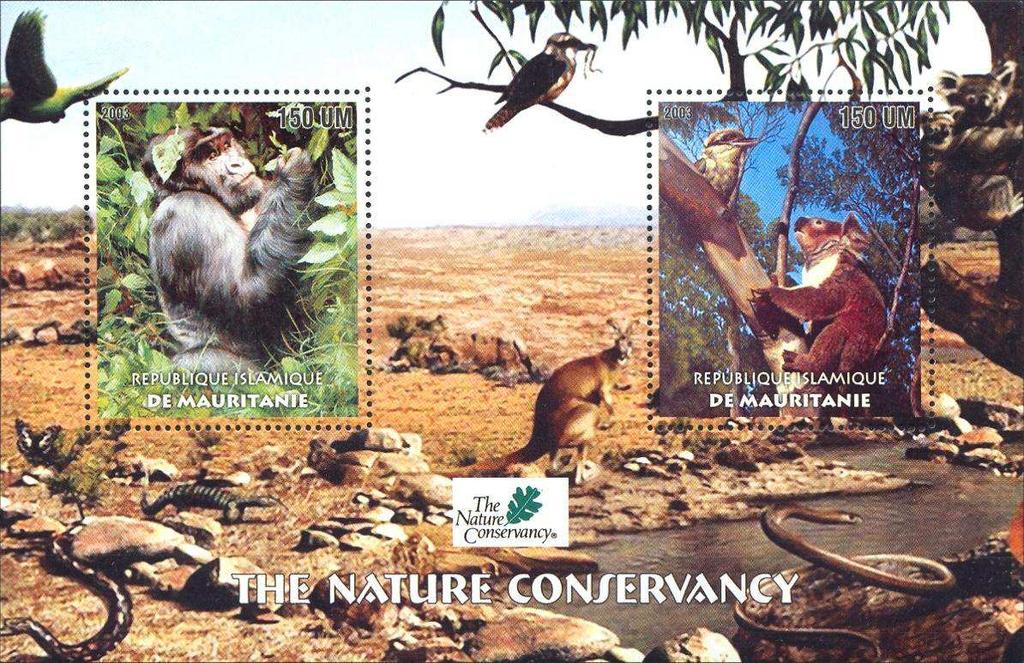 2003 : The Nature Conservancy, BF de 2 valores (Scott : xxx).