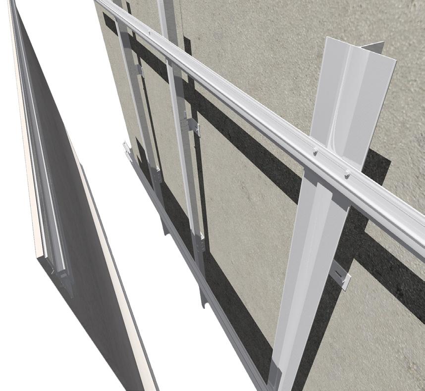 Perfil aluminio vertical