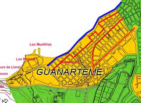 1.8.1.2.- Guanarteme Página 34 El ámbito de Guanarteme se localiza al suroeste del Área Territorial Centro, el análisis realizado comprende únicamente el barrio de Guanarteme.