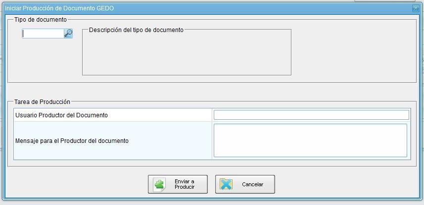 El módulo permite iniciar un documento GEDO desde la solapa Documentos.