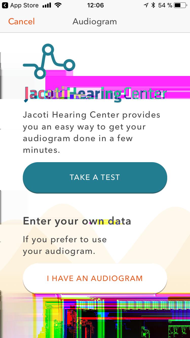 1.4. Configuración Jacoti ListenApp se puede configurar/ajustar manualmente (introduciendo el