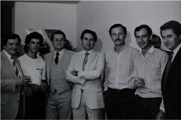 ADIMRA - Cámara Argentina de Fabricantes de Maquinaria Agrícola (CAFMA) Acto de inauguración de la oficina de Yomel en Buenos Aires. 1983. prestado.