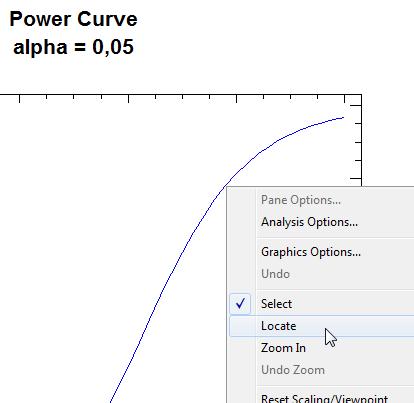2.2.b) Solución aproximada mediante Locate en el gráfico con la curva