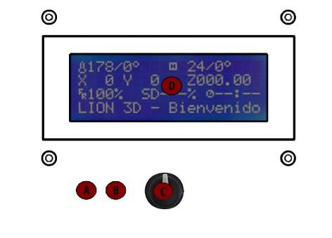 4. PRIMER CONTACTO CON LA LCD Podemos controlar nuestra Legio de dos maneras diferentes: Ø Control mediante conexión USB desde un ordenador.