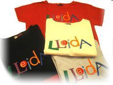 CAMISETAS Referencia: 015 Camisetas de manga corta con la palabra Lleida bordada en