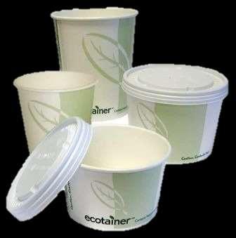 43 Envases y Vasos Ecoteiner 100% Biodegradables Papel con
