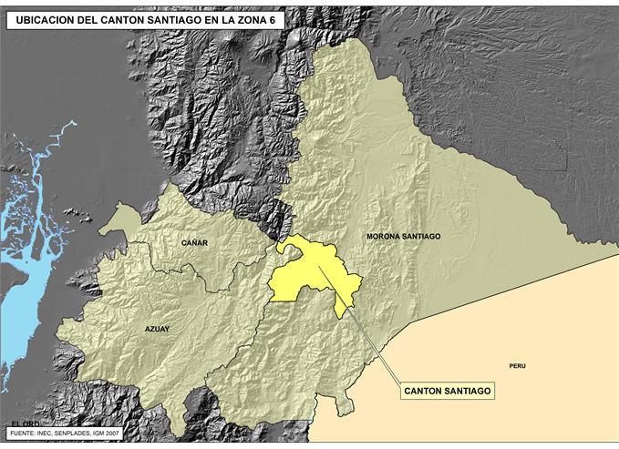 FICHA DE CIFRAS GENERALES CANTÓN Cantón, Provincia de MORONA se encuentra en la Zona 6 de planificación.