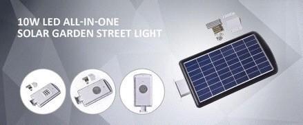 All-in-One 10W LED Luz Solar de jardín y calle Nro.