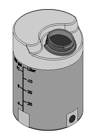 2.1 Depósitos de dosificación y cubetos de retención Depósito dosificador PE natural/transparente con superficie de montaje plana Volumen D H Preparado para roscar las bombas Peso l mm mm kg 35 350