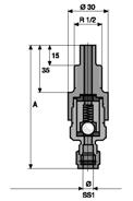 1.9 Accesorios de instalación mecánicos e hidráulicos Válvula de dosificación SST Carcasa de acero inoxidable n.º mat. 1.