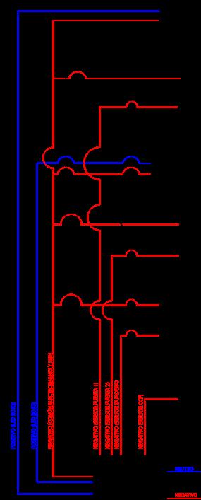25 DINAK BAJANTES Esquema de conexionado eléctrico A continuación se muestra un esquema de conexionado eléctrico, general y orientativo, de los diferentes elementos que componen el