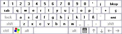 (La tecla INTRO también se llama ENTER o retorno de carro; en el teclado de la imagen se llama "ent").