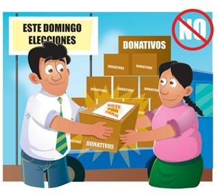 NO distribuir bienes adquiridos con recursos del MIDIS o de sus programas sociales, como producto de donaciones hechas a