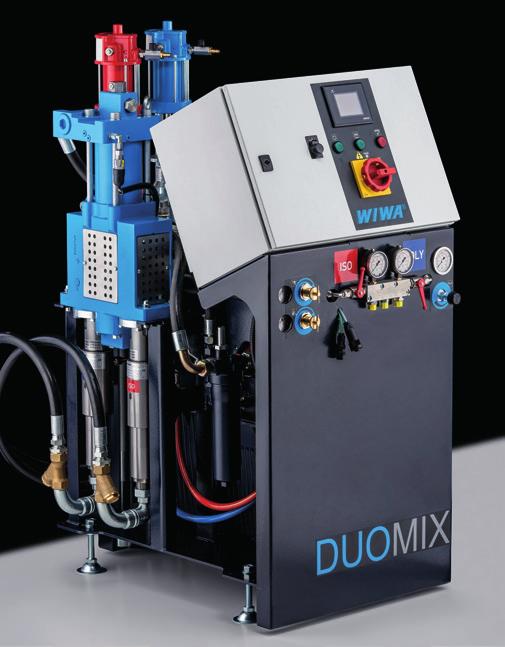 pneumatic plural component spray equipment WIWA DUOMIX PU HX, hydraulic plural