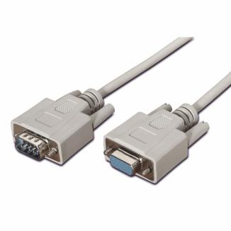 CABLES SERIE / PARALELO Cable SERIE RS232, DB9/M-DB9/H, beige A112-0065 1,8 80 8436574700640 5,0 Cable serie RS232 con conector DB9 macho en un extremo y DB9 hembra en el otro > Conexión de los