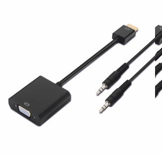 CONVERSORES HDMI DIVISORES / CONMUTADORES HDMI Conversor HDMI a SVGA+audio, HDMI A/M-SVGA/H+JACK 3.