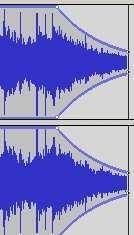 En la imagen de la izquierda puedes comprobar cómo la mezcla comienza con una canción de Los Desplazamiento Eagles y continúa con otra de AC/DC.