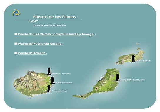 22 CAPÍTULO 0 PRESENTACIÓN PUERTO DE ARINAGA El puerto de Arinaga, ubicado en la costa Sureste y a 18 millas al Sur del Puerto de Las Palmas, se proyectó como un muelle para atender las necesidades