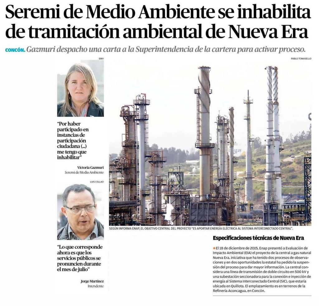 El Mercurio de Valparaíso 4 3 Seremi de Medio Ambiente se