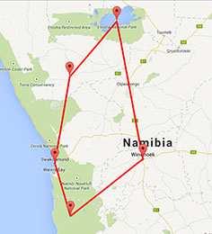 Namibia a tu aire, 12 días Viaje a nuestro aire en coche de alquiler con todo el asesoramiento y asistencia 24 horas ante cualquier imprevisto que pueda surgir.