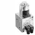 Válvulas reguladoras de presión Válvulas reguladoras de presión E/P Serie ED05 Qn= 000 l/min conexión de aire comprimido salida: G /4 Conexión eléctr.