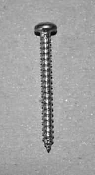The screws provided (B) are for mounting directly into a wood door frame or sheet rock surface.