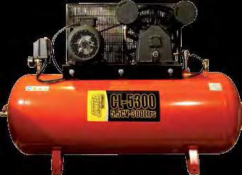 trifásico CLAVESA de 7,5 caballos y 500 litros CL-7500 Motor de correas