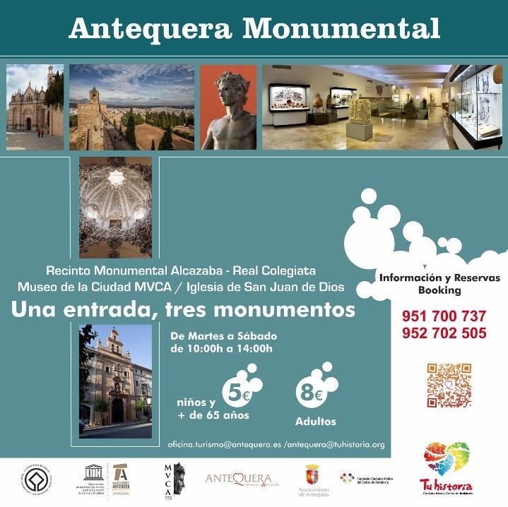 4.- Nuevo producto Antequera Monumental Una entrada, tres monumentos.