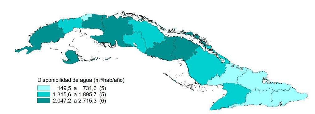 4 Cuba: Extracción de agua por destinos Millones de metros cúbicos Diferencia 1514 Extracción bruta de agua dulce 8 024 6 057 1 968 Extracción de agua por la industria del suministro de agua 1 773 1