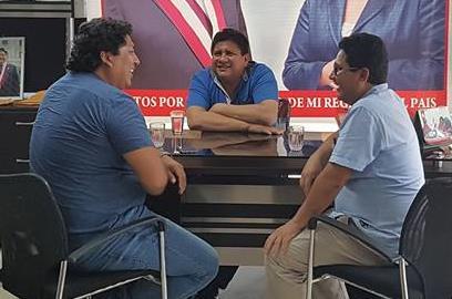 Con esa premisa el parlamentario coordinó una reunión con el señor Alcalde de Aguaytia Hugo Sosa García,