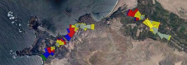 Figura 3-6: Rosas de viento Marzo Mayo 2015 (m/s) Huasco Bajo Pob. Huasco II Planta de Pellets Olivos de Bellavista Playa Brava 3.2.2 Material particulado El monitoreo de Material Particulado, MP, se realizó de forma discreta con una frecuencia de una vez cada tres días.