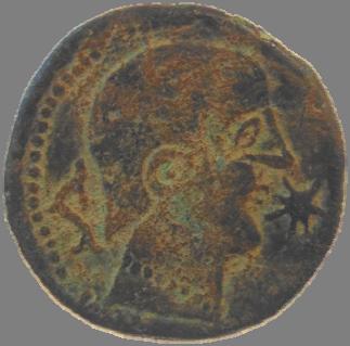 Una pieza de Urkesken La moneda que presentamos, procedente de la colección de Cuenca que identificaremos como M. V.