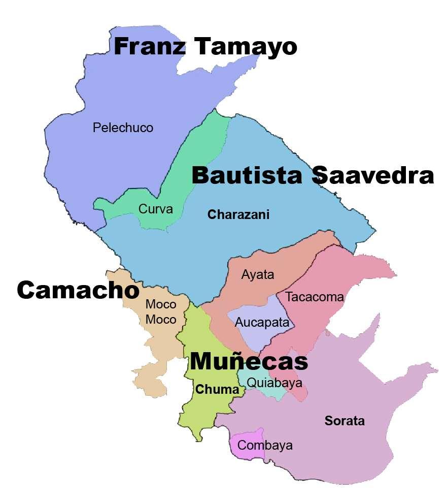 REGIÓN VALLES INTERANDINOS NORTE (11 Municipios / 5 provincias) REGIÓN VALLES INTERANDINOS NORTE MUNICIPIO PROVINCIA POBLACIÓN CHARAZANI