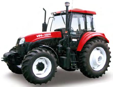 Tractor YTO X1204 Cabina Tractor agricola, doble tracción de 120 hp, motor 6 cilindros de 7.490 cc, caja de vel.