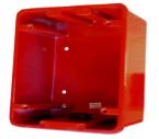 0" D Fabricado en Aluminio Acabado en rojo Medidas: 5" H x 3.6" W x 2.