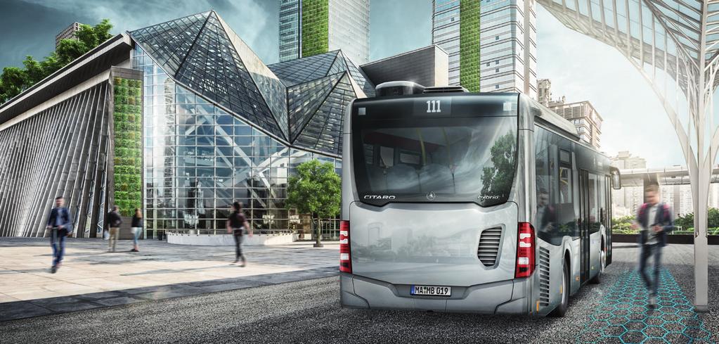 Quien frena gana. Con el nuevo Citaro hybrid, Mercedes Benz abre un nuevo capítulo en la propulsión de autobuses urbanos.