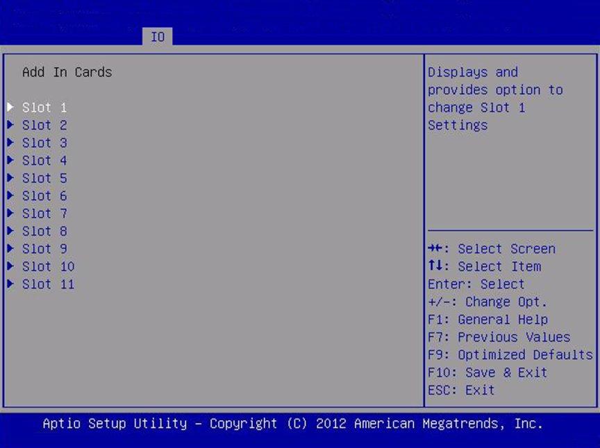 Configuración de la asignación de espacio de E/S y de ROM de opción b. Para entrar en el menú de configuración del BIOS, cuando aparezca POST, pulse: F2 si está conectado mediante una consola Java.
