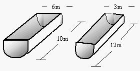 5. Con cuál de éstas láminas se podría construir las canales? A. cada una de ellas sirve para construir las dos canales sin las tapas B.