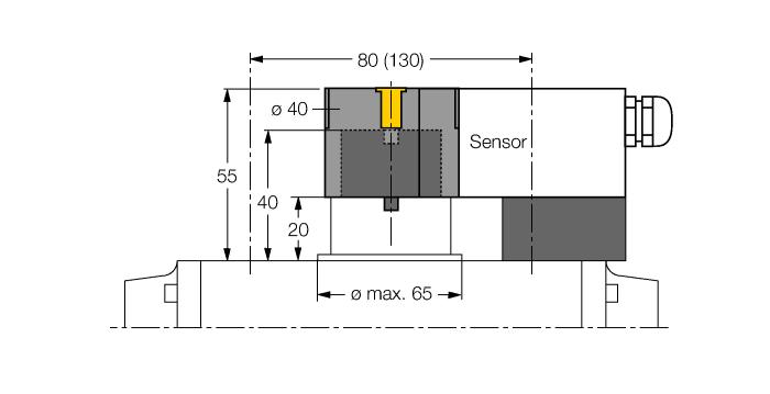 30 mm BTS-DSU35-Z02 6900230 kit de montaje para sensores duales, para actuadores rotativos grandes: Ø de disco y arandela elástica max.