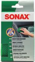 Carton packaging Embalaje en cartón 6 74 80 50 40 45 g 40647004706 SONAX Insect sponge Easily and quickly removes insect residue from glass, paint and plastics, without leaving scratches.