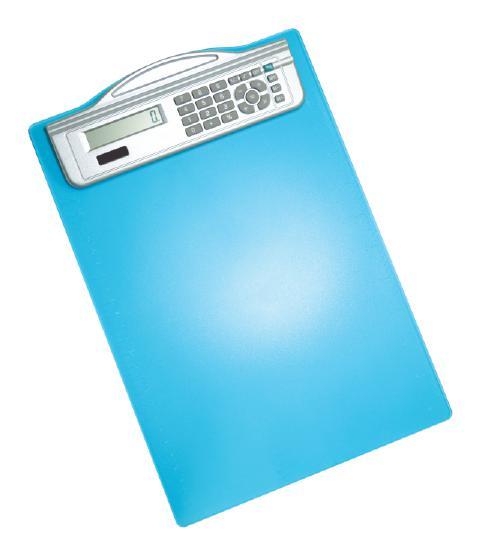 Artículos de O cina Tabla Calculadora C39TC Material: Plástico. Color: Azul con Metalizado. Medidas: 22x33 cm.