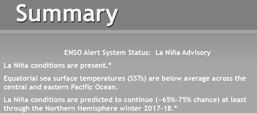 NOAA/CPC OMM Las temperaturas de la superficie del mar en la parte oriental del Pacífico tropical se han enfriado recientemente, acercándose a los niveles de La Niña, mientras que las condiciones