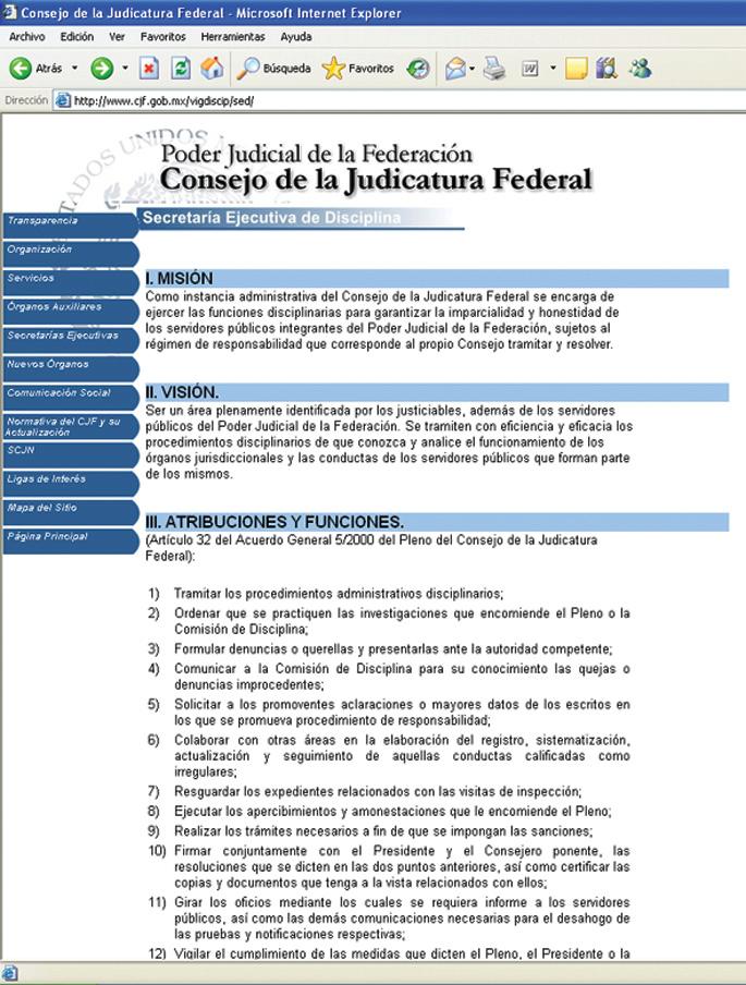 Informe Anual de Labores 2006 IV.