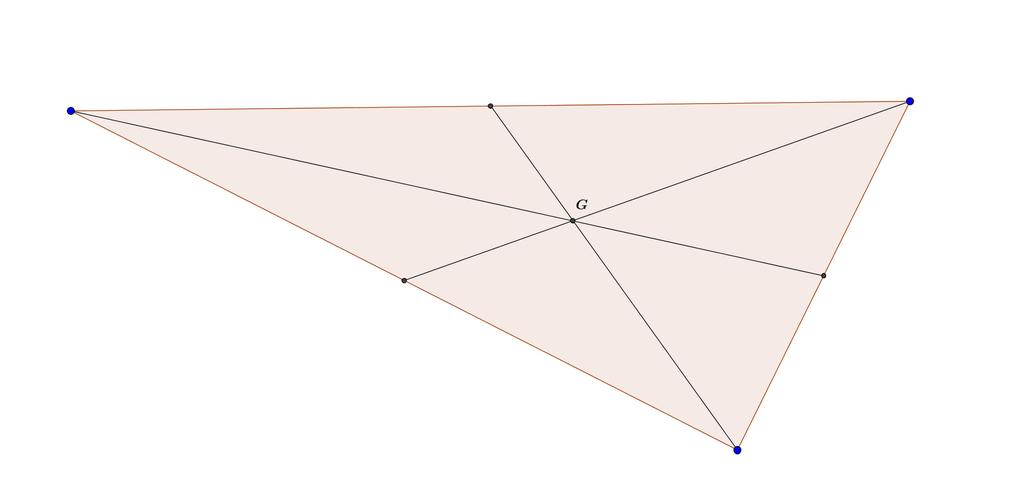 Elementos notables de un triángulo Las rectas que unen cada vértice con el punto medio del lado opuesto se llaman medianas.