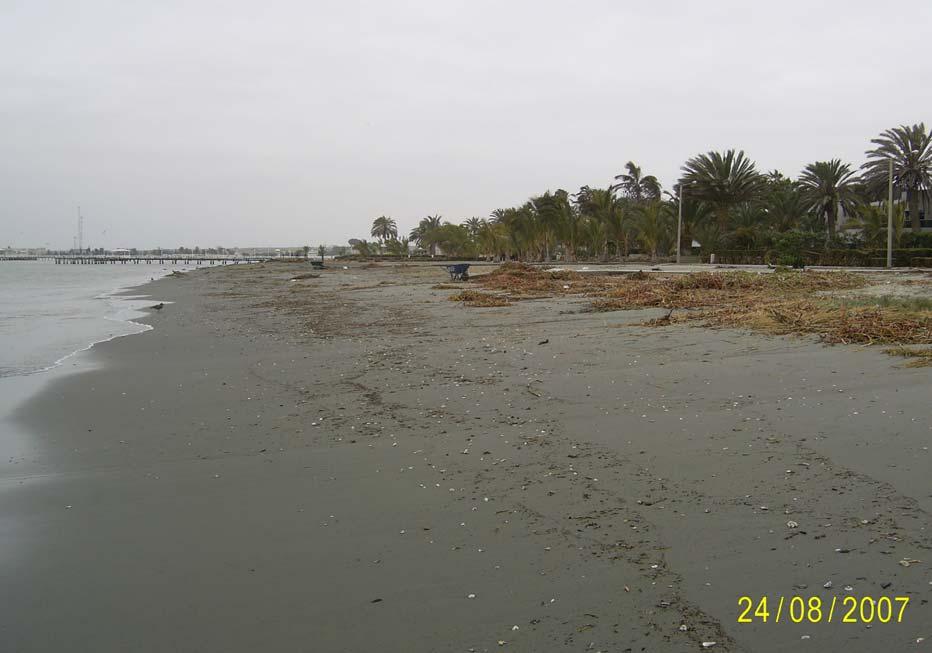 Playa inundada al norte del