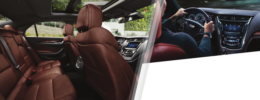 DETALLES QUE CAUTIVAN Cada vez que tomes el volante de Cadillac CTS 2015, su diseño interior realmente te cautivará con detalles artesanales como las costuras francesas hechas a mano junto a los