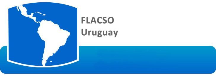 1 FLACSO Uruguay y la Junta Nacional de Drogas convocan al Curso: Insumos teórico-prácticos para comprender e intervenir en la temática del uso de drogas.
