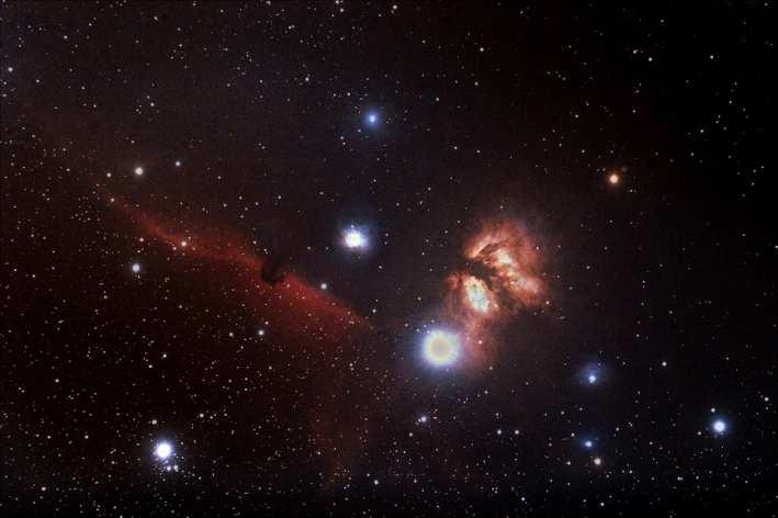 Objeto: IC 434 ( N 954 ) Tipo: Nebulosa Brillante Clase: E Constelación: Orion AR: 05 41.0 Dec: -02 27 Magnitud: 2 Distancia (a.l.): 1500 Eje Mayor: 90 m F (mm): 700 Eje Menor: 30 m Fecha: 14/03/2015 20:49 (TU) Lugar: Albalate de Zorita - 40.